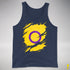 Intersex Pride Flag Ripped Reveal Premium Tank Top - Navy