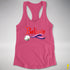 Believe Genderfluid Pride Jingle Bell Racerback Tank - Hot Pink