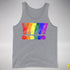 LGBTQ Pride Exclamation Points Premium Tank Top - Grey Heather