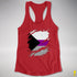 Demisexual Pride Flag Ripped Reveal Racerback Tank - Red