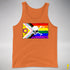 Intersex Inclusive Progress Pride Pirate Flag Premium Tank Top - Orange
