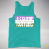 Assume Nothing Genderqueer Pride Flag Premium Tank Top - Teal