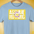 Assume Nothing Intersex Pride Flag Premium Unisex T-Shirt - Baby Blue