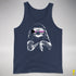 Pride Sloth Demisexual Pride Flag Sunglasses Premium Tank Top - Navy