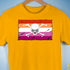 Lesbian Pride Pirate Flag Premium Unisex T-Shirt - Gold