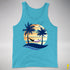 Demisexual Pride Hammock Summer Beach Sunset Premium Tank Top - Aqua Triblend