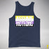 Assume Nothing Nonbinary Pride Flag Premium Tank Top - Navy