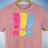 Pansexual Pride Exclamation Points Premium Unisex T-Shirt - Mauve Heather