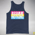Assume Nothing Pansexual Pride Flag Premium Tank Top - Navy