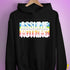 Assume Nothing Queer Pride Flag Hoodie - Black