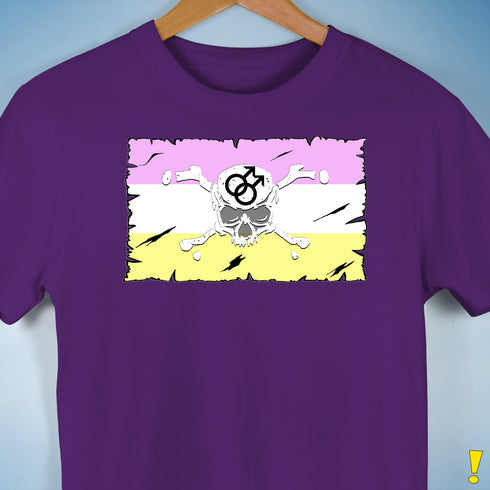 Twink Pride Pirate Flag Premium Unisex T-Shirt - Purple