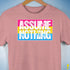 Assume Nothing Pansexual Pride Flag Premium Unisex T-Shirt - Mauve Heather