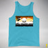Bear Pride Pirate Flag Premium Tank Top - Aqua Triblend