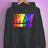 LGBTQ Pride Exclamation Points Hoodie - Dark Grey Heather