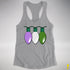 Genderqueer Pride Christmas Lights Racerback Tank - Heather Grey
