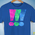 Polysexual Pride Exclamation Points Premium Unisex T-Shirt - Royal Blue