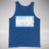 Assume Nothing Transgender Pride Flag Premium Tank Top - Royal Blue