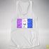 Drag Pride Pirate Flag Racerback Tank - White