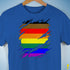 Philly LGBTQ Gay Pride Flag Ripped Reveal Premium Unisex T-Shirt - Royal Blue