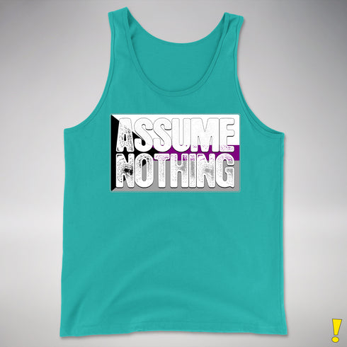Assume Nothing Demisexual Pride Flag Premium Tank Top - Teal
