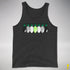 Agender Pride Christmas Lights Premium Tank Top - Charcoal Triblend