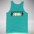 Agender Pride Christmas Lights Premium Tank Top - Teal