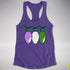 Genderqueer Pride Christmas Lights Racerback Tank - Purple