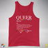 Queer Definition Premium Tank Top - Red