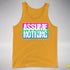 Assume Nothing Polysexual Pride Flag Premium Tank Top - Gold