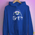 Pride Sloth Genderqueer Flag Sunglasses Hoodie - Royal Blue