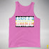 Assume Nothing Queer Pride Flag Premium Tank Top - Neon Pink