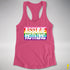 Assume Nothing Gilbert Baker Original LGBTQ Gay Pride Flag Racerback - Hot Pink