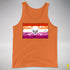 Lesbian Pride Pirate Flag Premium Tank Top - Orange