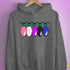Genderfluid Pride Christmas Lights Hoodie - Grey Heather