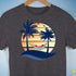 Pansexual Pride Hammock Summer Beach Sunset Premium Unisex T-Shirt - Dark Grey Heather