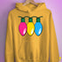Pansexual Pride Christmas Lights Hoodie - Mustard