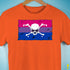 Bisexual Pride Pirate Flag Premium Unisex T-Shirt - Orange