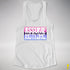 Assume Nothing Omnisexual Pride Flag Racerback Tank - White