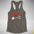 Believe Agender Pride Jingle Bell Racerback Tank - Dark Grey
