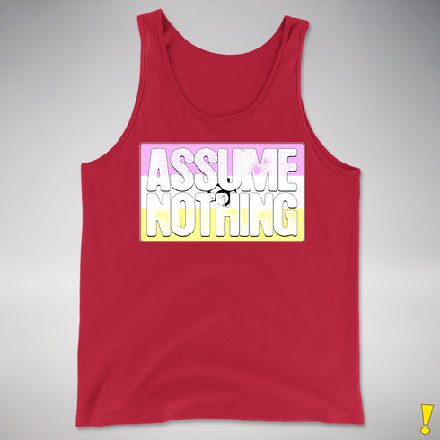 Assume Nothing Twink Pride Flag Premium Tank Top - Red