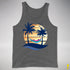 Polysexual Pride Hammock Summer Beach Sunset Premium Tank Top - Deep Heather
