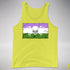 Genderqueer Pride Pirate Flag Premium Tank Top - Neon Yellow