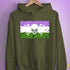 Genderqueer Pride Pirate Flag Hoodie - Army