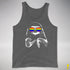 Pride Sloth LGBTQ Flag Sunglasses Premium Tank Top - Deep Heather