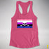 Genderfluid Pride Pirate Flag Racerback Tank - Hot Pink