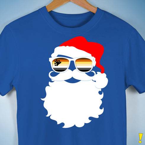 Santa’s Gay Bear Pride Flag Shades Premium Unisex T-Shirt - Royal Blue