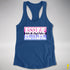 Assume Nothing Omnisexual Pride Flag Racerback Tank - Royal
