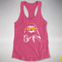 Pride Sloth Intersex Flag Sunglasses Women's Racerback Tank - Hot Pink