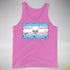 Transgender Pride Pirate Flag Premium Tank Top - Neon Pink