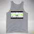 Agender Pride Pirate Flag Premium Tank Top - Grey Heather